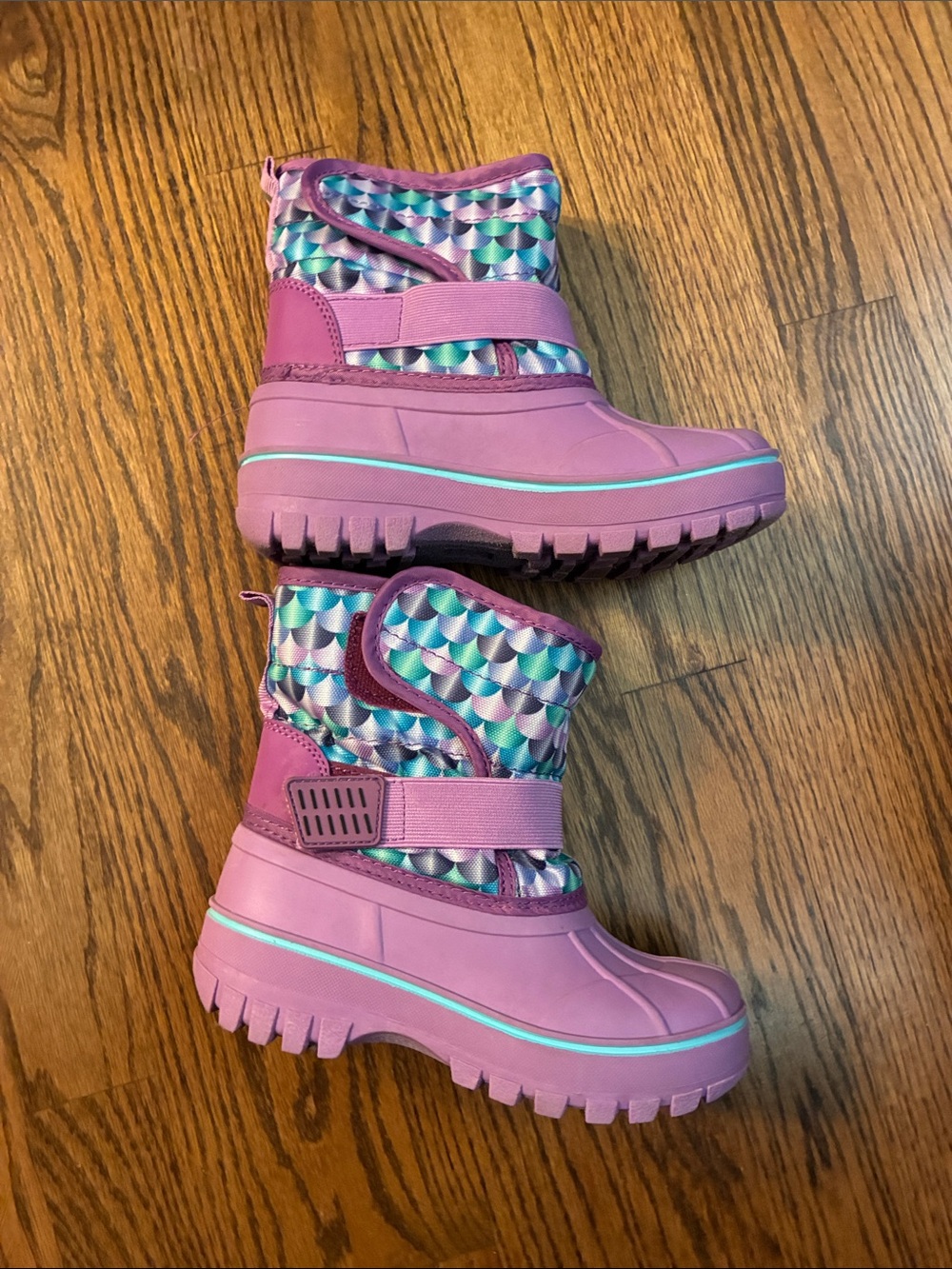 Lily and Dan Kids Waterproof Winter Boots Size 11/12- Lavender Multicolor